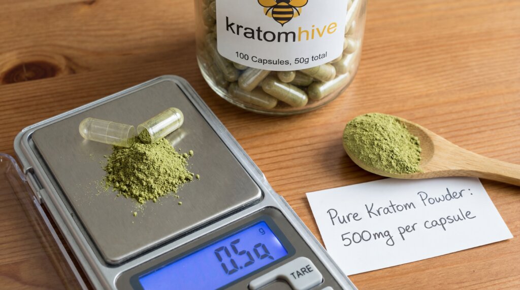 How many grams of kratom in a capsule?